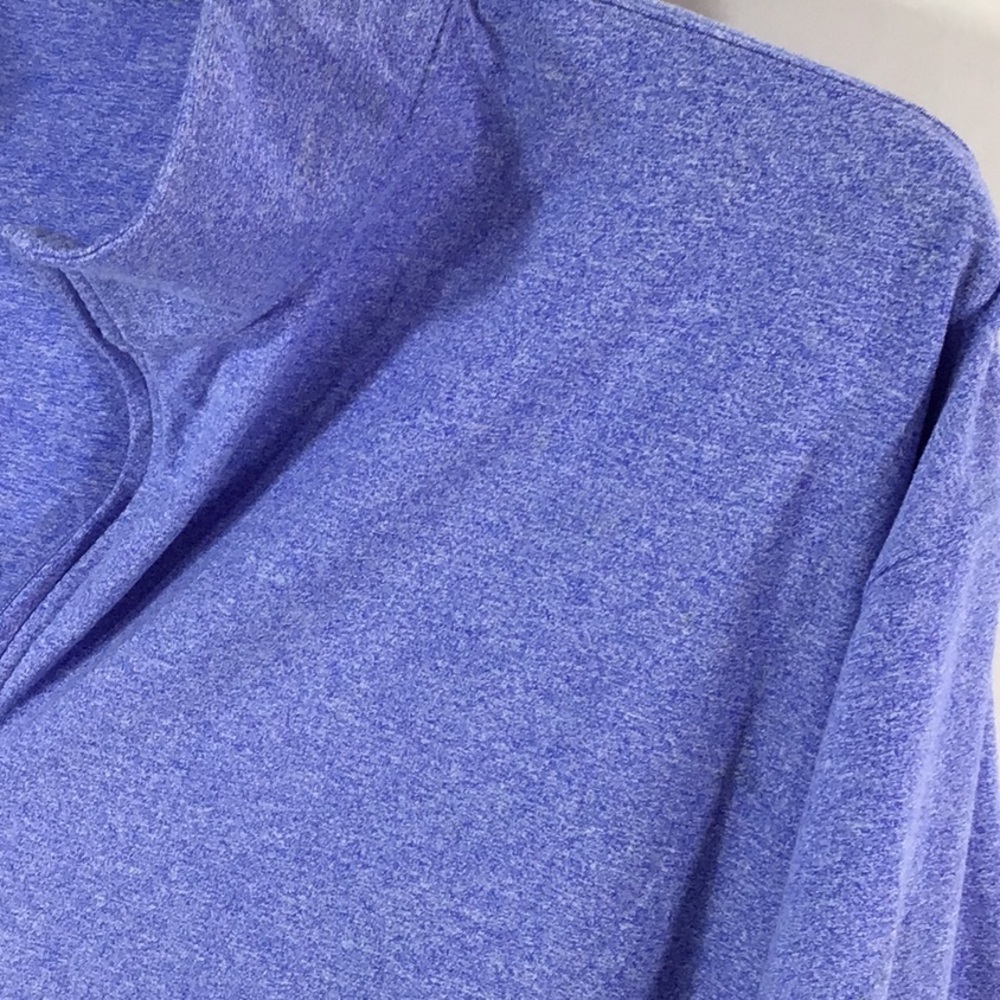 Turtleson heathered blue zip neck pullover XL NWOT - Picture 4 of 12